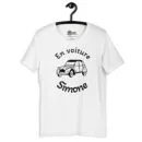 T-shirt unisexe En Voiture Simone (Lettrage noir)