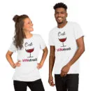 T-shirt unisexe C'est VINdredi (Lettrage noir)