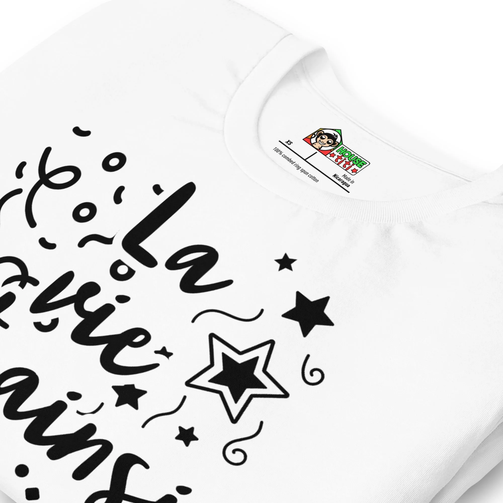 T-shirt unisexe La vie est ainsi Fête (Lettrage foncé) – Image 4