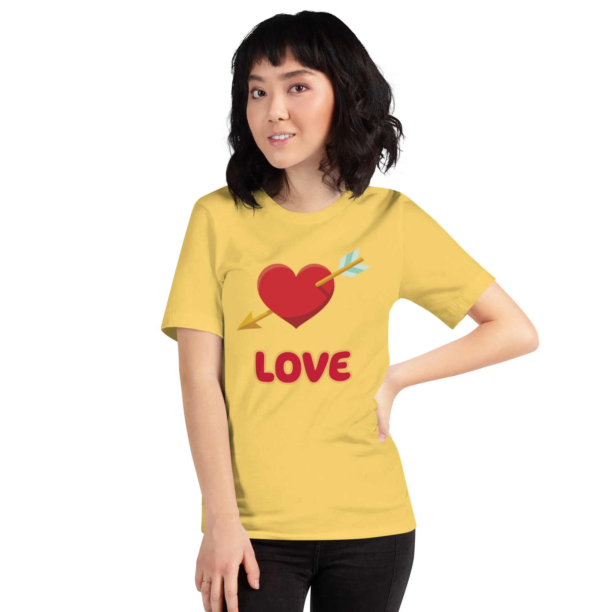 T-shirt unisexe Love coeur transpercé – Image 11