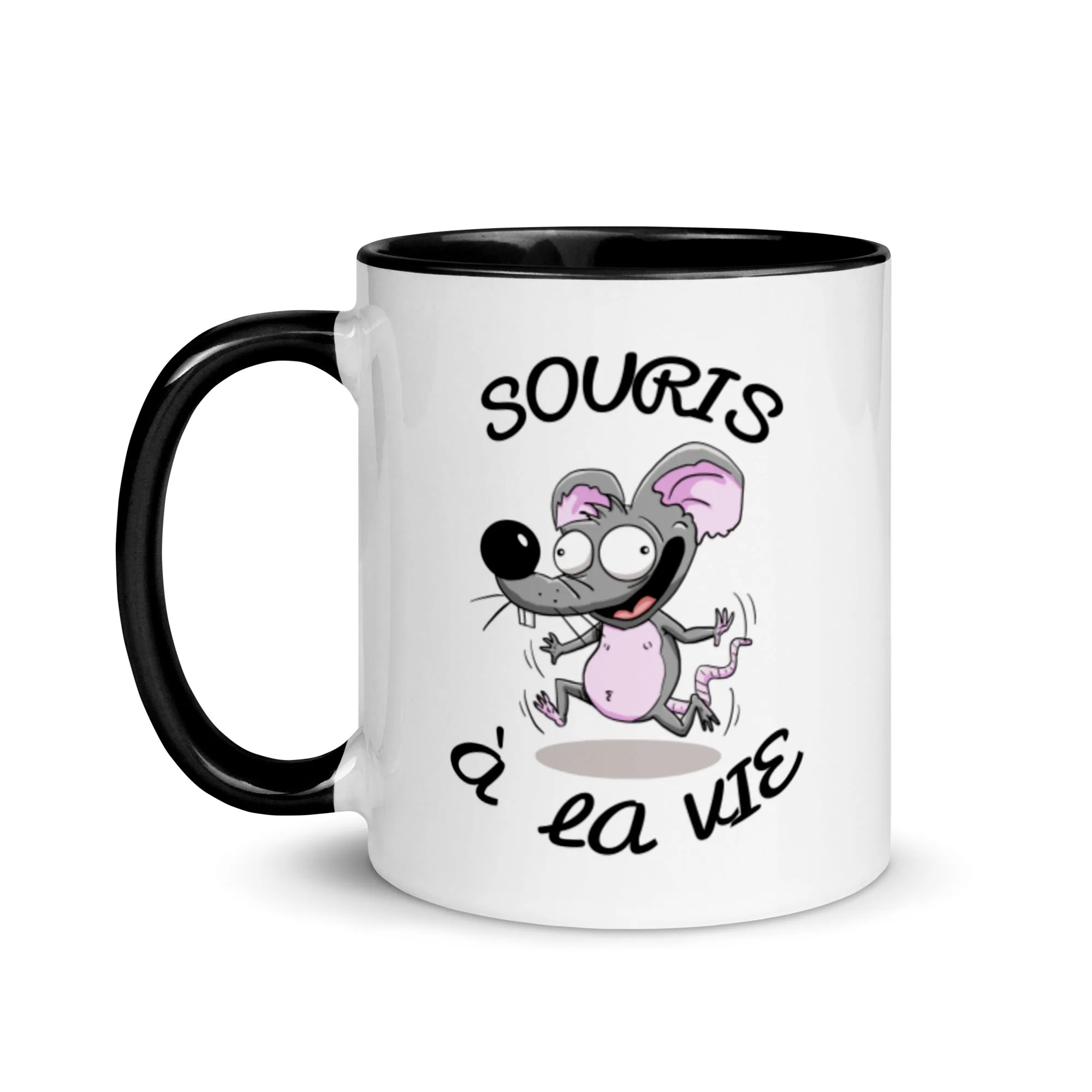 Mug à Intérieur Coloré Souris à la vie – Image 3