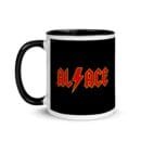 Mug à Intérieur Coloré avec motif lettrage ACDC Alsace Rock