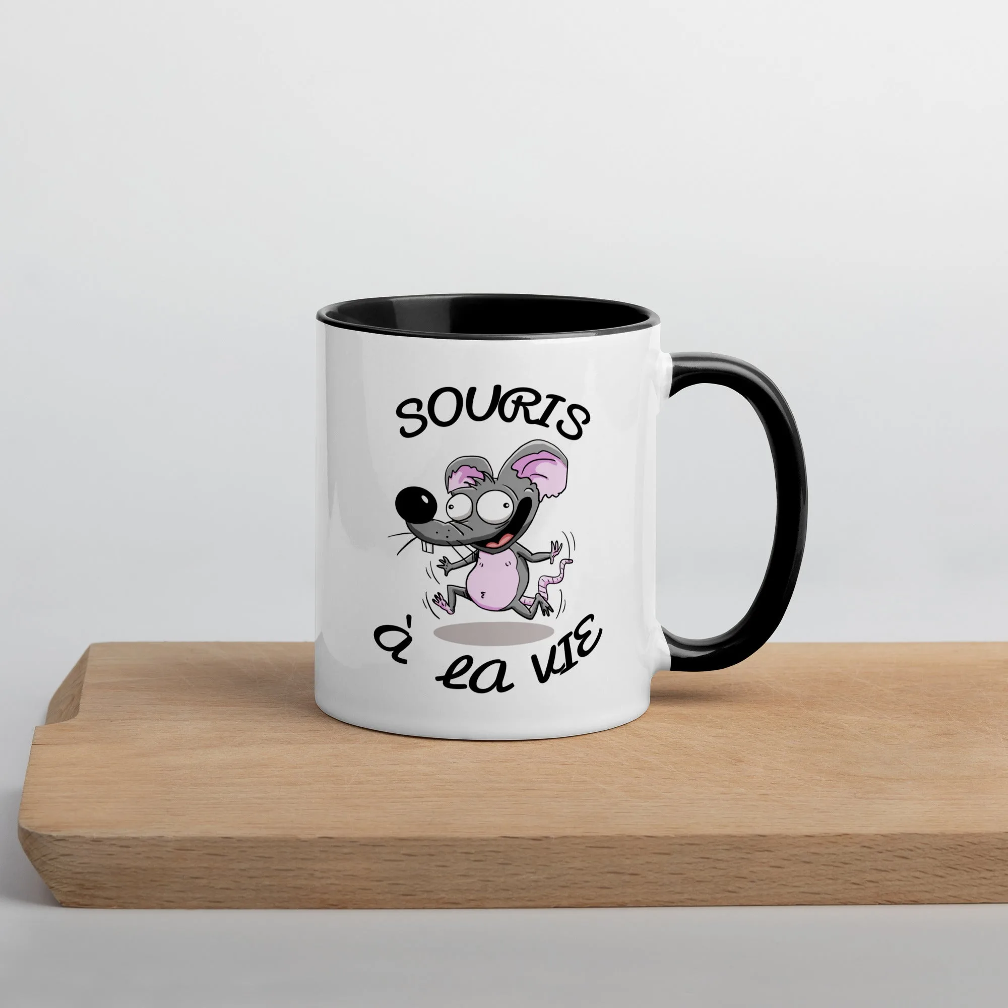 Mug à Intérieur Coloré Souris à la vie – Image 7