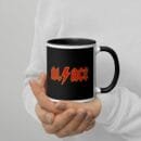 Mug à Intérieur Coloré avec motif lettrage ACDC Alsace Rock