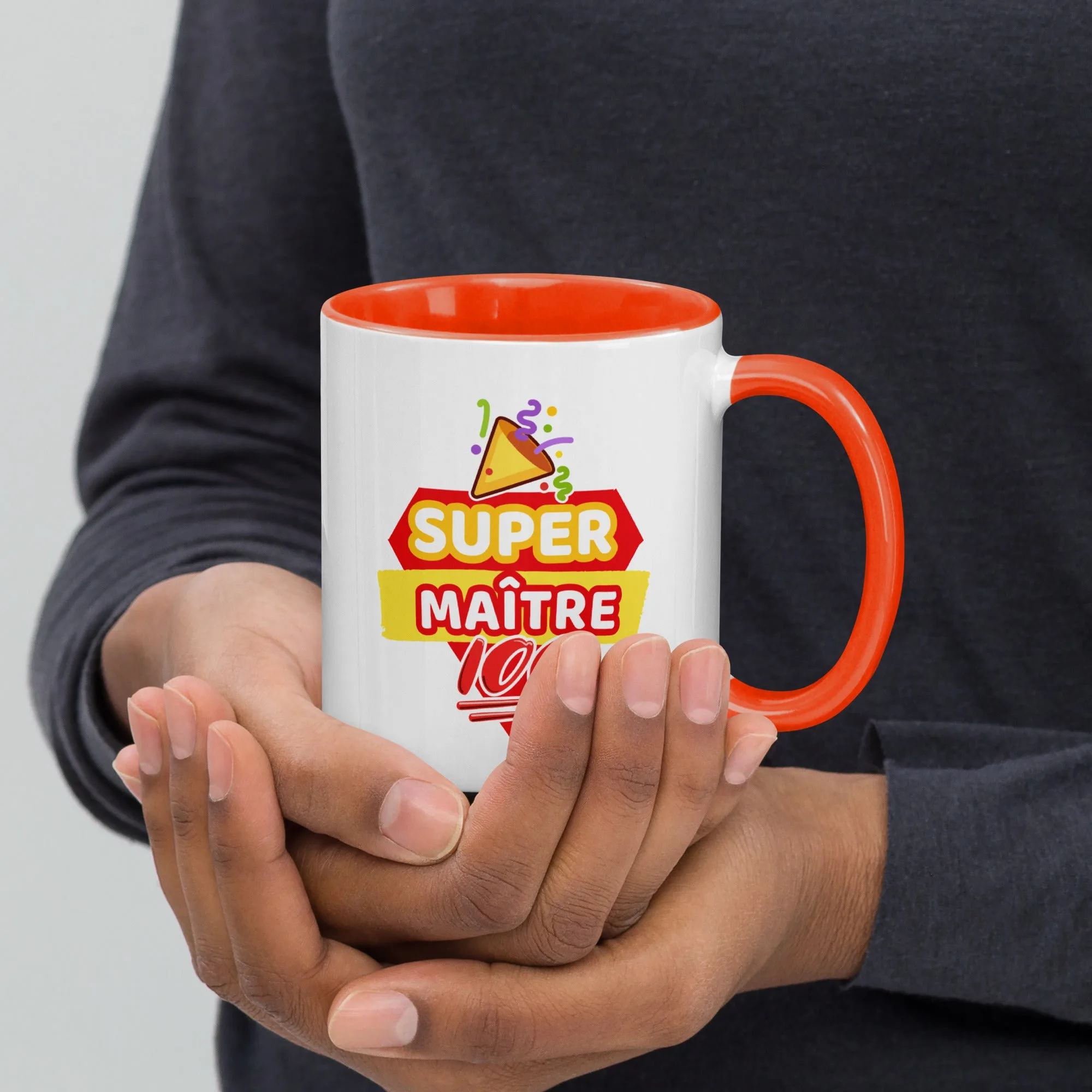 Mug à Intérieur Coloré Super Maître – Image 7