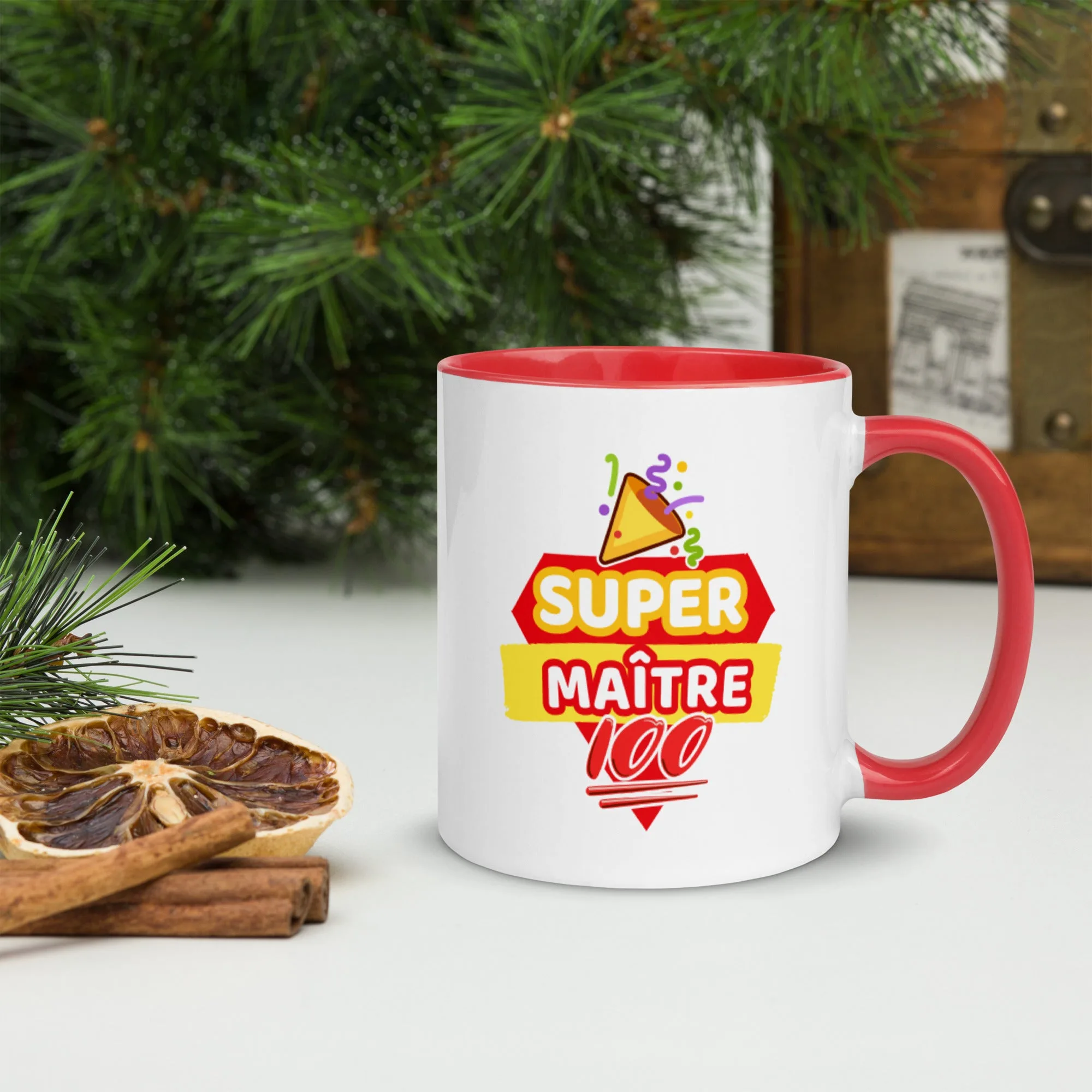 Mug à Intérieur Coloré Super Maître – Image 4