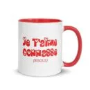 Mug à Intérieur Coloré Je T'aime Connasse
