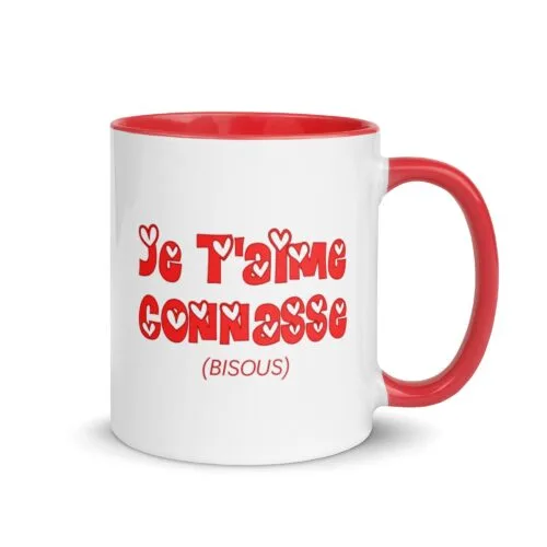 Mug à Intérieur Coloré Je T'aime Connasse