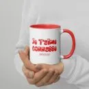 Mug à Intérieur Coloré Je T'aime Connasse