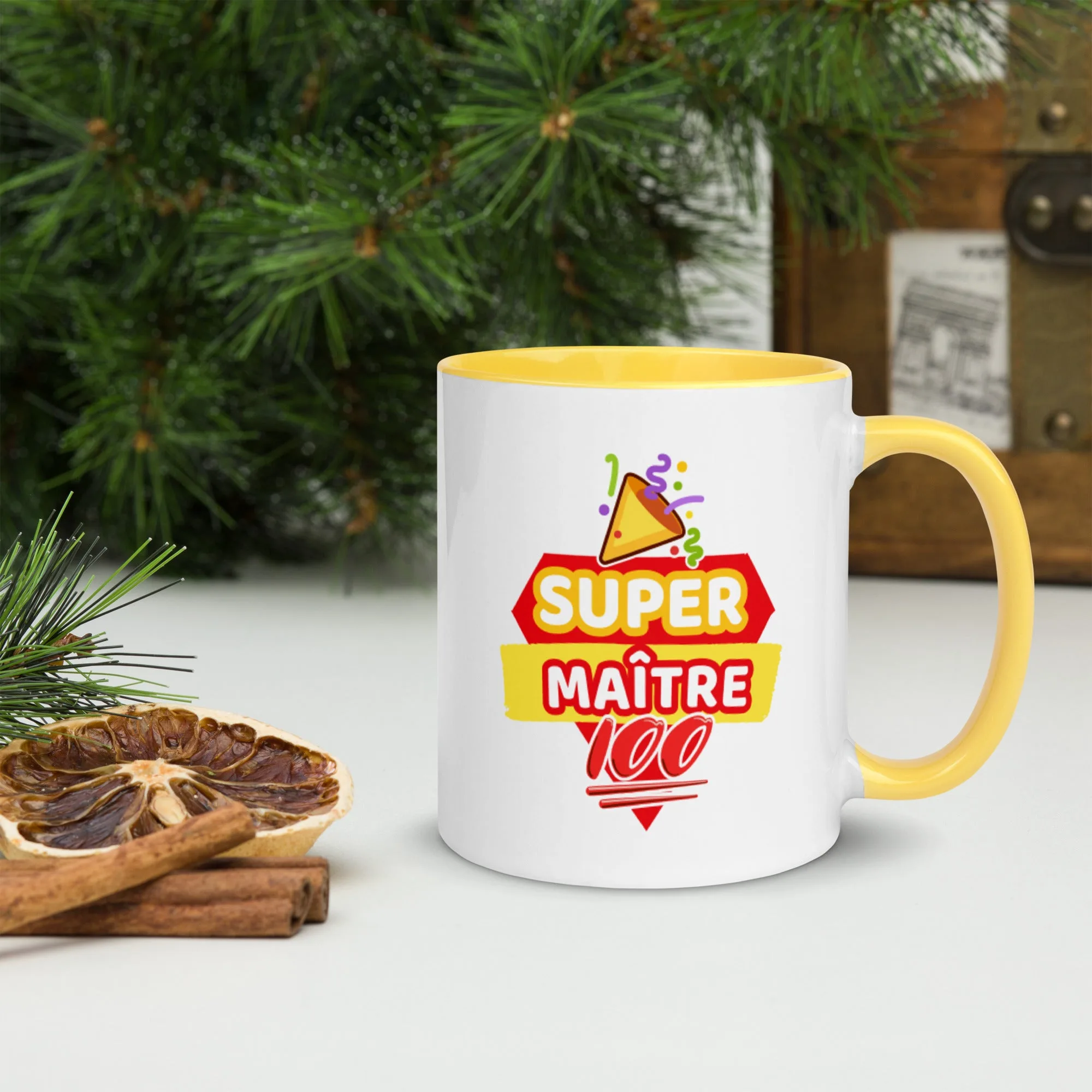 Mug à Intérieur Coloré Super Maître – Image 12