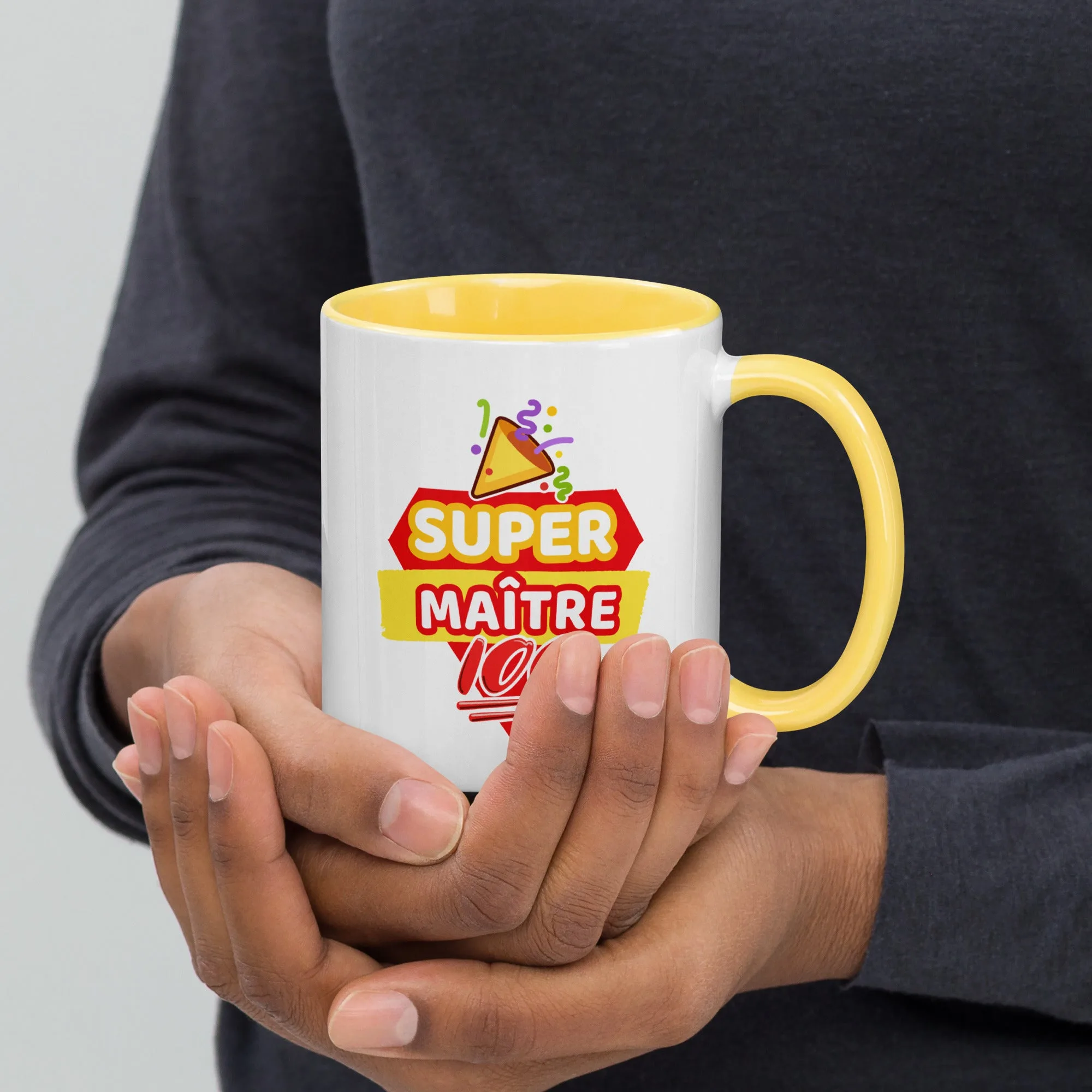 Mug à Intérieur Coloré Super Maître – Image 11
