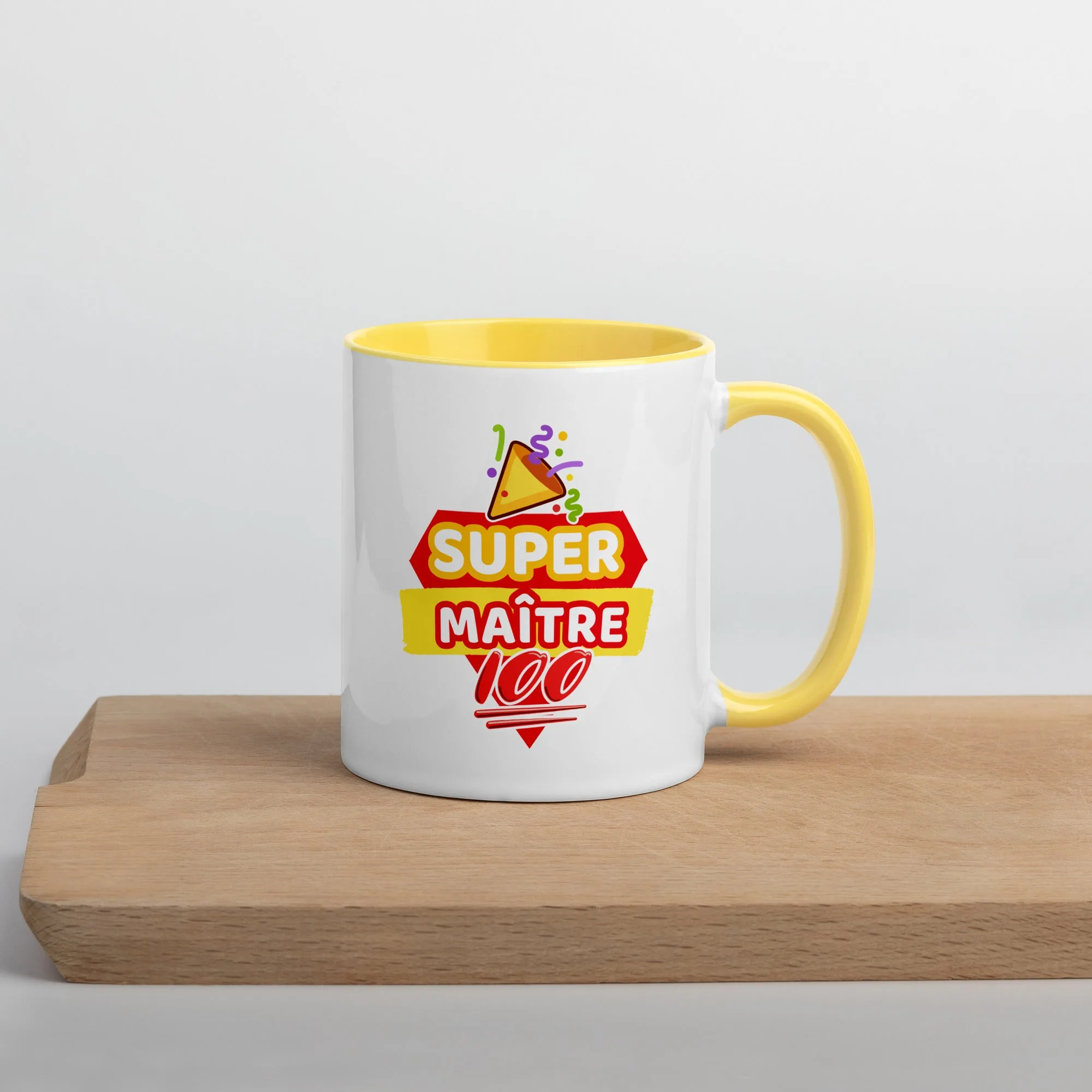 Mug à Intérieur Coloré Super Maître – Image 10