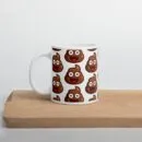 Mug Blanc Brillant Tas De Caca