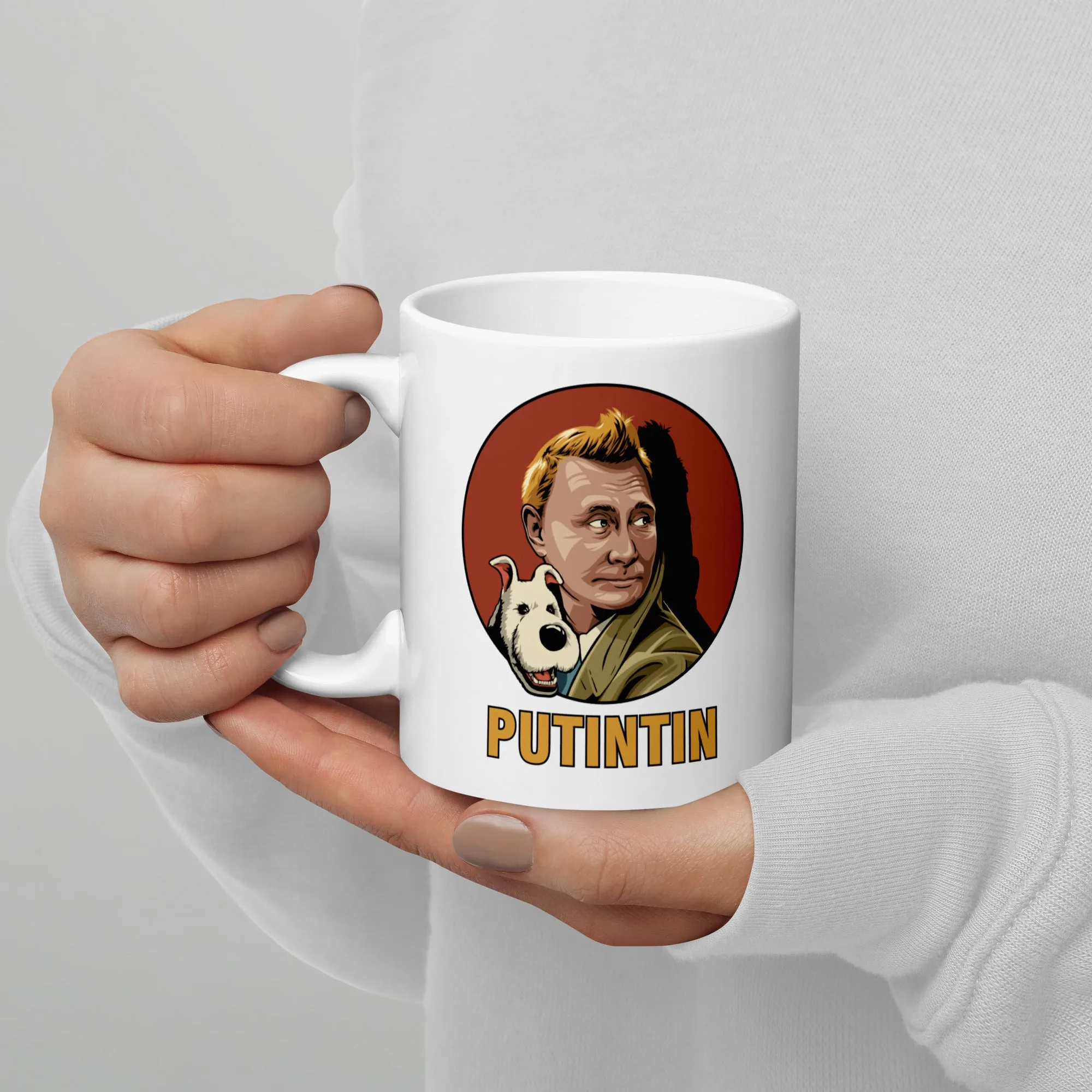 Mug Blanc Brillant Putintin – Image 4