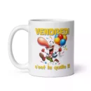 Mug Blanc Brillant Le Vendredi