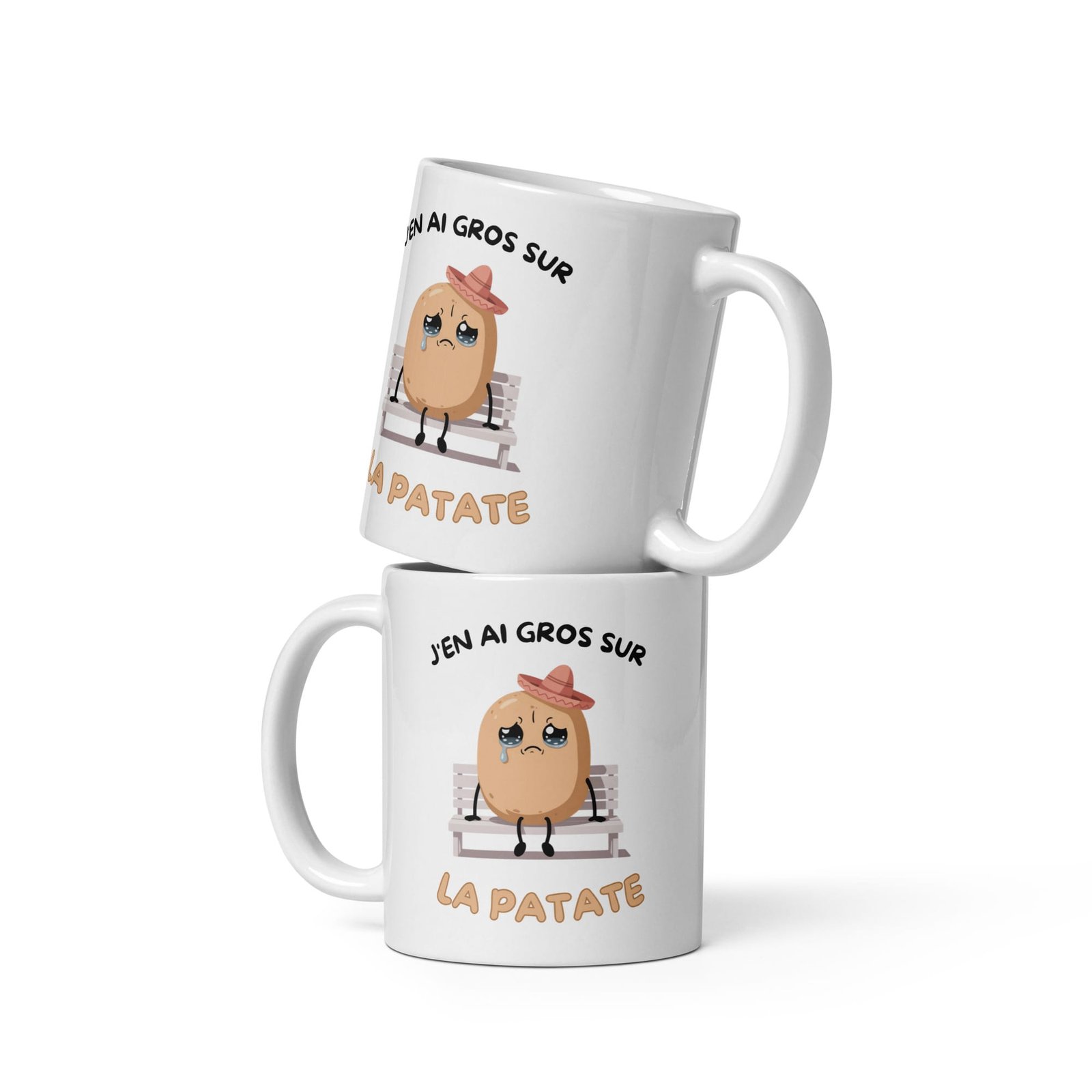 Mug Blanc J’en ai gros sur la patate – Image 5