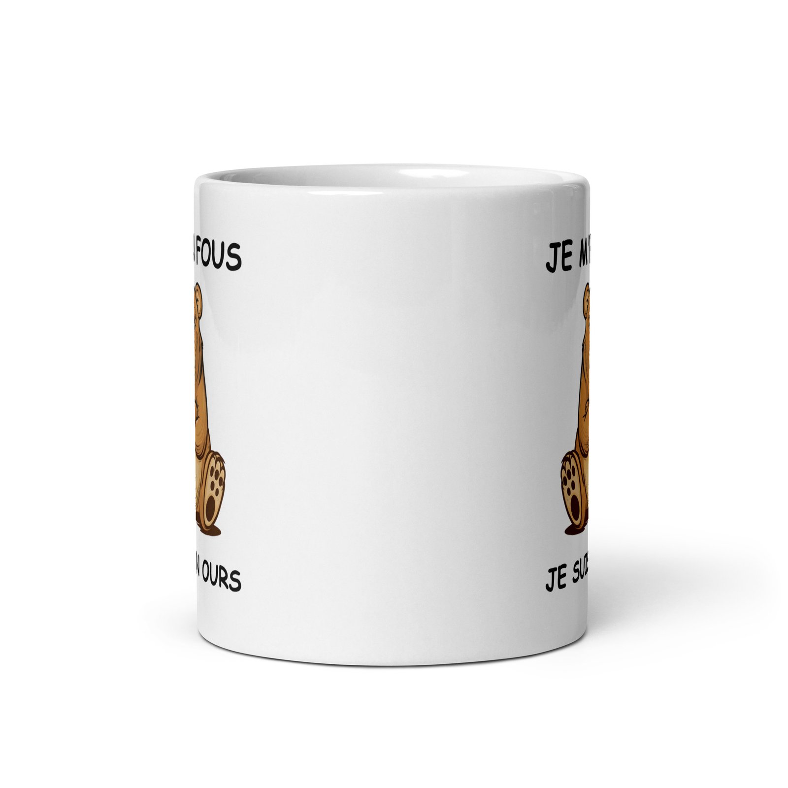 Mug Je m'en fous je suis un ours – Image 2