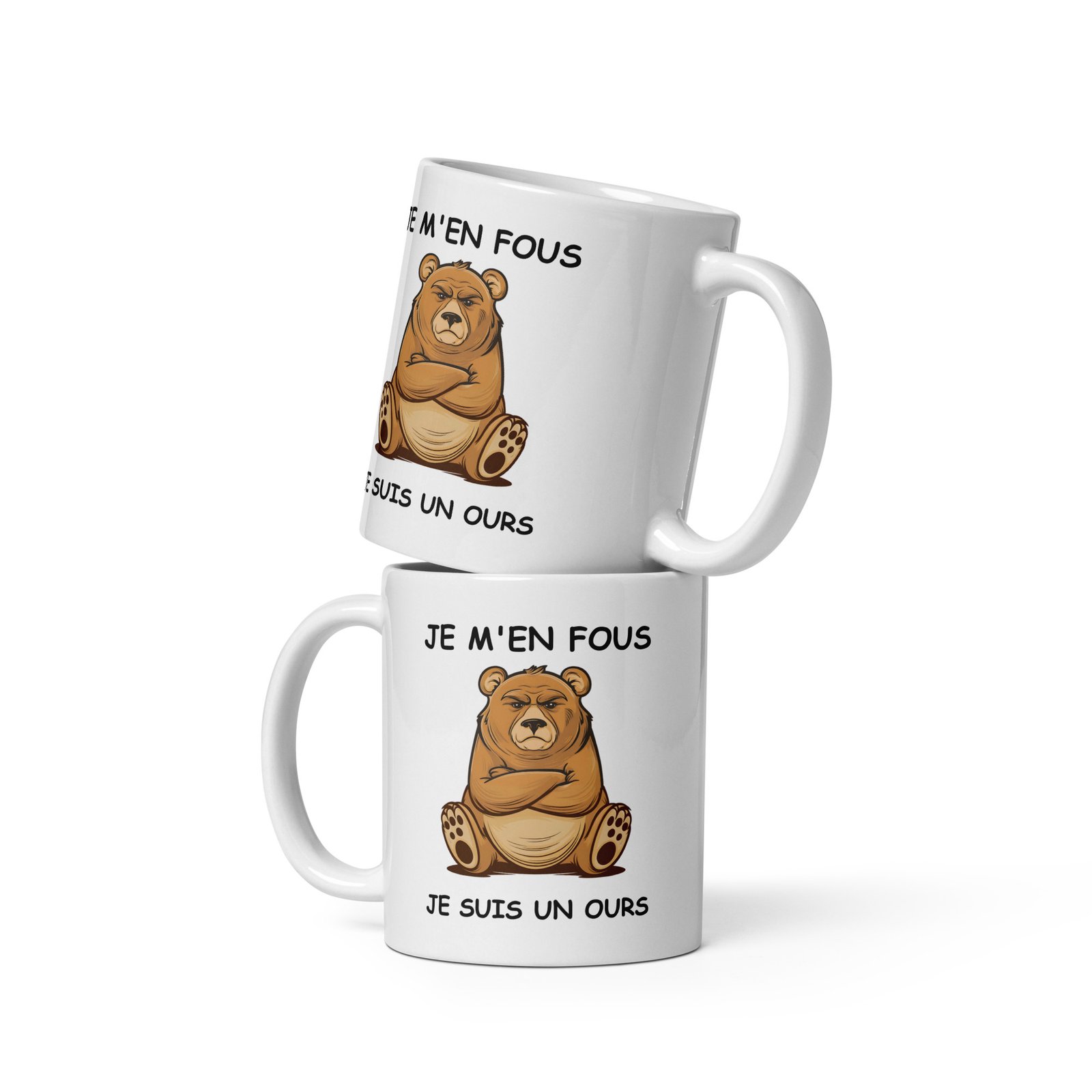 Mug Je m'en fous je suis un ours – Image 5