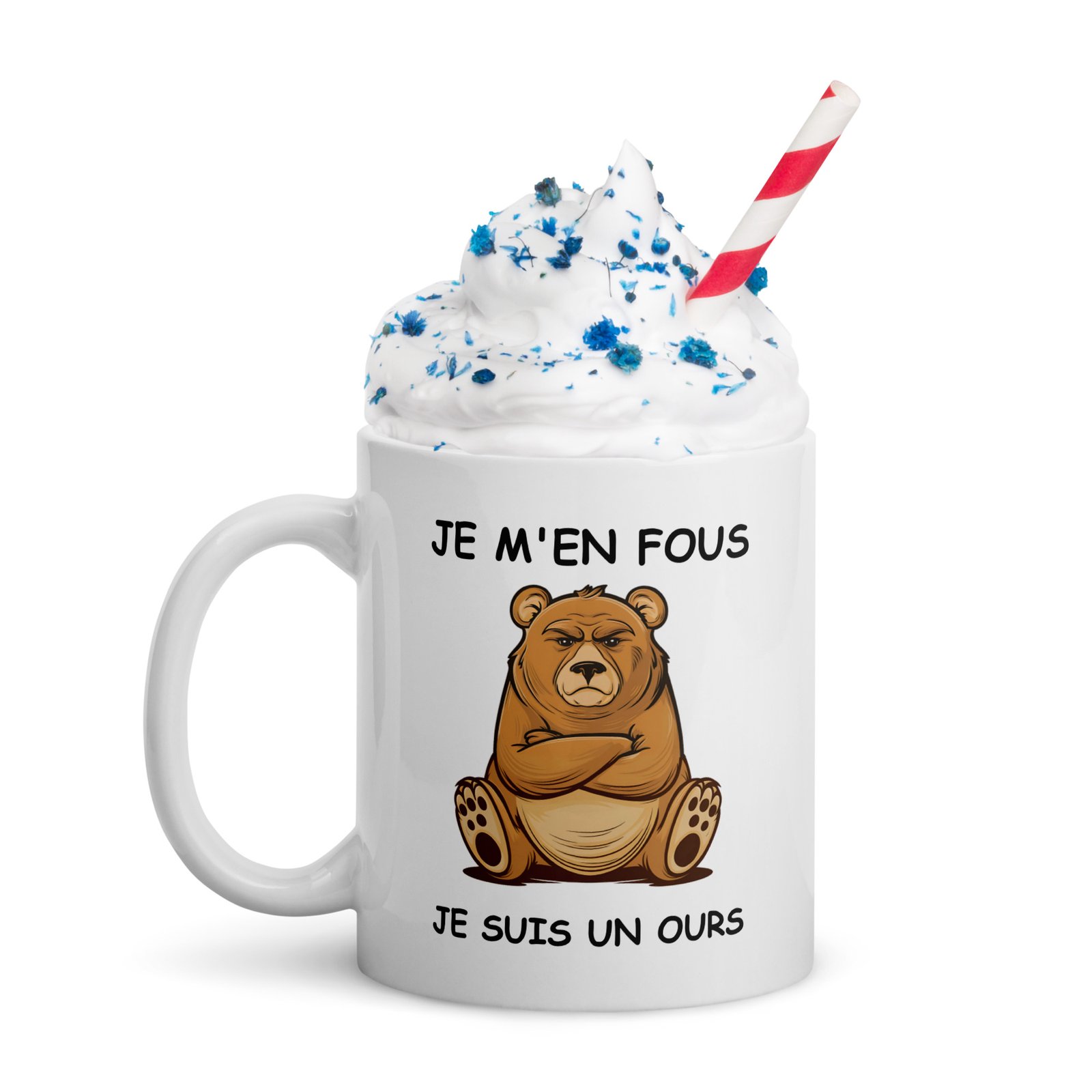Mug Je m'en fous je suis un ours – Image 4