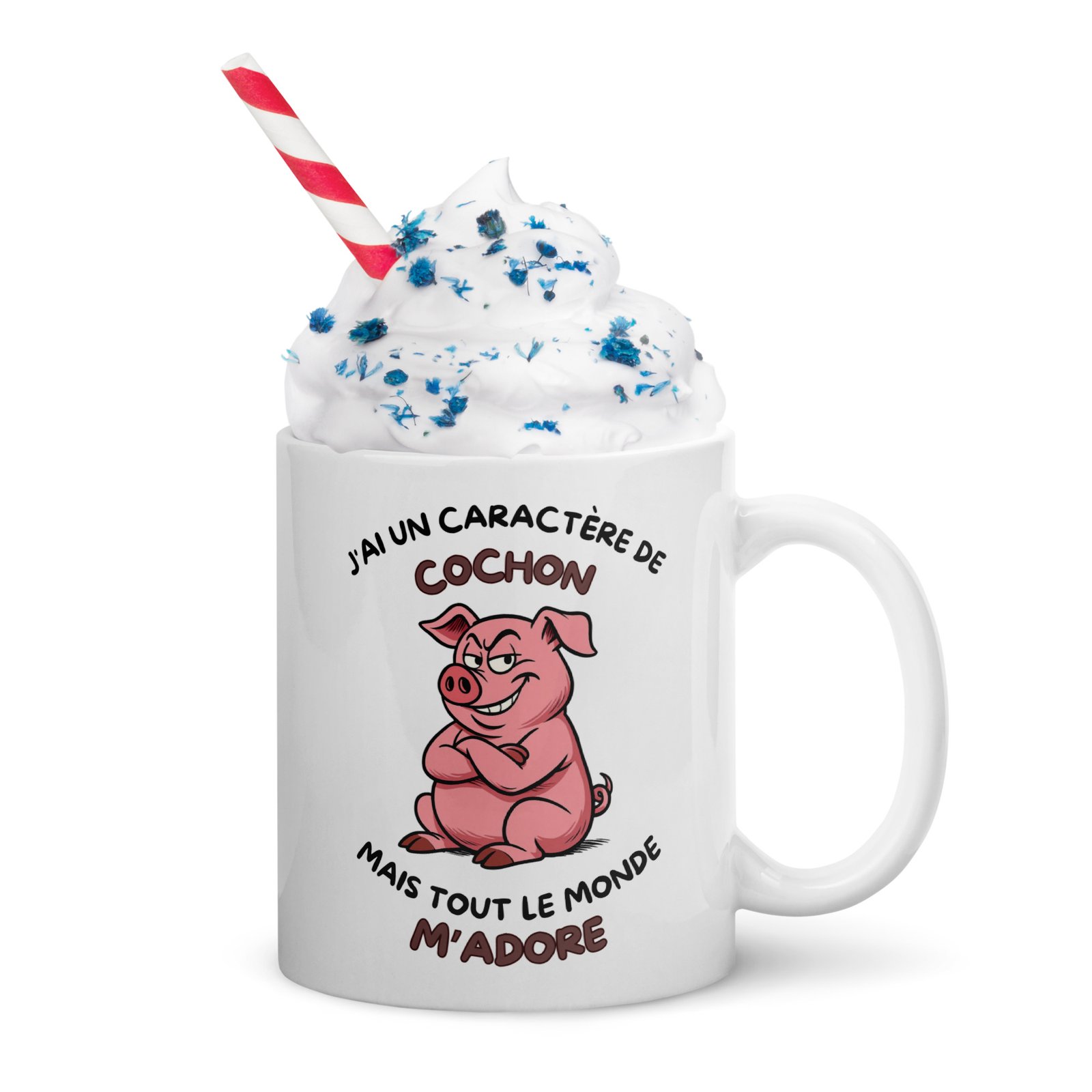 Mug J'ai un caractère de cochon – Image 5