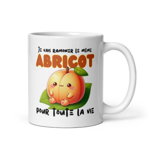 Mug Je vais ramoner le même abricot