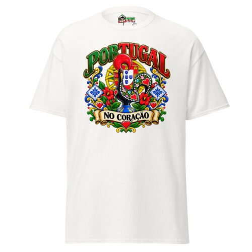 T-shirt Emblème portugais au coq de Barcelos unisexe